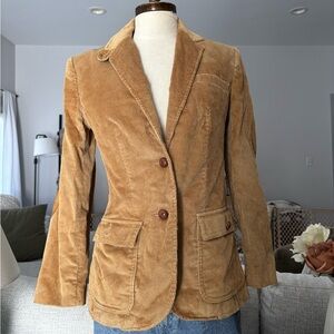 Vintage Camel Corduroy Women's Blazer